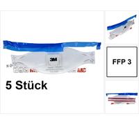 5x 3M Aura 9332+ FFP3 Masque de protection respiratoire avec valve e protection la plus élevée