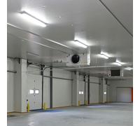 5x Baignoires LED, lampes, tubes, pièces humides, entrepôts, halls, bureaux, plafonniers, blanc