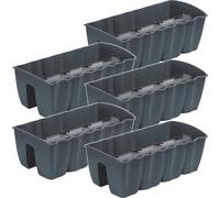 5x Balconnière Pot pour balustrade 58cm