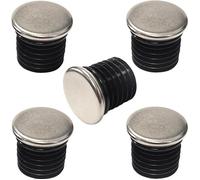 5x Bouchon de tube rond 28 mm embout rentrant tuyau chromé acier chaise meuble plat