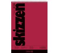 5X BRUNNEN 1047550 Skizzenblock 17x24cm 50Bl Spirale