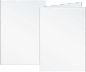 5X BRUNNEN 105125307 Carte pliante papier universel, A6, 160 g/m², blanc perle