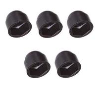 5x CACHE ECROU DIAMETRE M8 / CLE Hexagonale 13mm CAPUCHON BOUCHON PLASTIQUE NOIR VIS AUTO 8MM
