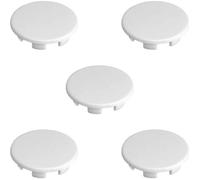 5x CACHE TROU PLASTIQUE 15,9MM BLANC BOUCHON PROTECTION TROU MEUBLE MUR CLOISON VIS QUINCALLERIE