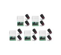 5X Commutateur de Télécommande DC12V 24V 4CH 433M Module de Relais à Quatre Voies de Contrôle de Réception