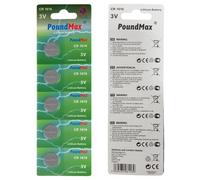 5X CR1616, DL1616 Pile Piles, Bouton 3V pour la Batterie de la Cartouche, ECR1616, CR 1616 pour appareils Smart Home, clés de Voiture, Emballage à l'épreuve des Enfants