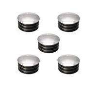 5x embout de tube rond rentrant 25 mm plastique chromé argent chaise meuble décoratif