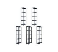 vidaXL Étagères de rangement 5 pcs. noir 125 kg 60 x 30 x 180 cm plastique