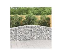 5x Paniers à Gabions Arqués Cages à Gabions Arquées Murs de Gabion Barrières de Jardin Terrasse Extérieur 3145946