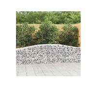5x Paniers à Gabions Arqués Cages à Gabions Arquées Murs de Gabion Barrières de Jardin Terrasse Extérieur 3145933