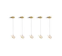 5X Papillon LED Lampes Suspendues Nordique Doré Chevet Lustre Éclairage pour Salon Chambre Lampe de Chevet A