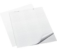 5x Q-Connect® KF01980 Flipchart-Block, 68 x 99 cm, kariert/blanko, 20 Blatt