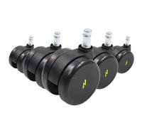 5x ROLO ESD 11mm/65mm Sols durs - Roulettes Noir