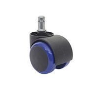 5x Roulettes Pour Sol Dur Hwc-H86, Roulettes Pour Chaise De Bureau, 150kg Capacité De Charge 50mm Bleu Multicolore