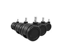 5x ROLO COLOR 60 11mm/60mm Sols durs - Roulettes Noir