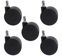 5x Roulettes Universelles T533, Charge Jusqu'à 150kg, Roulettes Pour Chaises De Bureau Multicolore