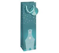 5x sigel GT054 Sac à bouteille de Noël "Polar bear with candle