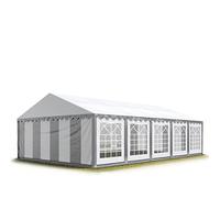 TOOLPORT PRO 5x10 m tente de réception, PVC 700, H. 2 m, gris-blanc - (6173)