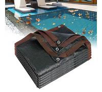 5x8m Couverture Filet De Feuille pour Piscine,Filet De Bassin À Mailles Fines,Bache Bassin Filet Piscine Anti Feuilles pour Extérieur-Piscines Hors-Sol Et Enterrées(4x8m(13x26ft))