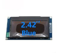 6,1 cm pour module d'affichage Oled avec pilote Ssd1309, résolution 128 x 64, I2c et pour interface Spi, large plage de température pour équipement de test industriel, bleu (7 broches bleues)