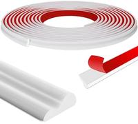 6,1 m x 23 mm Bandes autocollantes pour décoration murale | Moulure autocollante blanche, cadre de miroir, porte d'armoire, décoration d'intérieur
