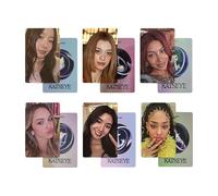 6/10 cartes photo KATSEYE Ensemble de cartes d'album Novel Idol Mini KATSEYE Merch Ensemble de cartes photo Cadeau pour fans Filles Fans