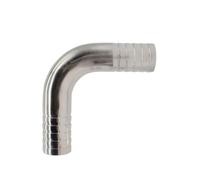 6 12.7 14 16 19 25 32 38mm tuyau barbe 304 acier inoxydable 90 degrés coude coude tuyau raccord connecteur eau gaz huile(12mm)