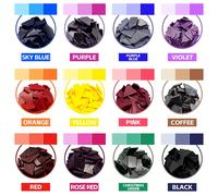 6/12 couleurs au choix, teinture de bougie pour la réalisation de bougies, colorant pour cire pour matériel de teinture de bougie pour la fabrication artisanale de bougies, cadeau de Noël, 1g/pack 6 p