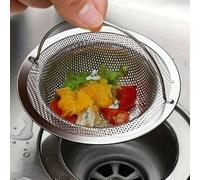 6/4 pièces Filtre de drain rond durable en acier inoxydable avec poignée ergonomique, couvercle et filtre anti-rouille et anti-bouchage, facile à nettoyer et réutilisable, bouchon de drain lavable, co