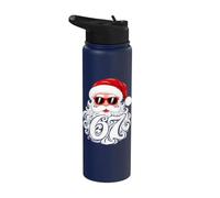 6 7 Christmas 67 Santa Six Seven Graphic Stainless Steel Insulated Water Bottle