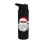 6 7 Christmas 67 Santa Six Seven Graphic Stainless Steel Insulated Water Bottle