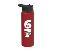 6 7 Six Seven Funny Meme 67 Tendance Teen Blague Alpha Slang Stainless Steel Insulated Water Bottle
