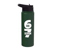 6 7 Six Seven Funny Meme 67 Tendance Teen Blague Alpha Slang Stainless Steel Insulated Water Bottle