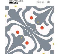 6 adhésifs de carrelage Style Vieux Paris Draeger la carterie Gris, Multicolore G