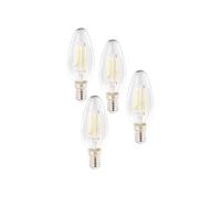 Luminea 6 ampoules bougies LED E14 - 4 W - 470 lm - Blanc chaud