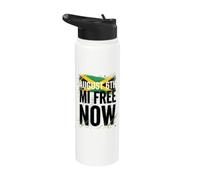 6 août Mi Free Now Drapeau de la Jamaïque Happy Independence Stainless Steel Insulated Water Bottle