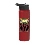 6 août Mi Free Now Drapeau de la Jamaïque Happy Independence Stainless Steel Insulated Water Bottle