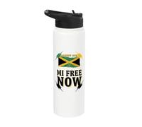 6 août Mi Free Now Jamaïque Est 6 août 1962 Jamaïque Stainless Steel Insulated Water Bottle