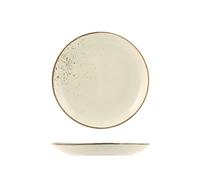 6 Assiettes À Fruits Reactive Ivory 20,5 Cm H&H