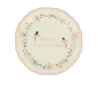 6 ASSIETTES CARTON ANNIVERSAIRE FAIRY WORLD 23CM- VAISSELLE DE FÊTE