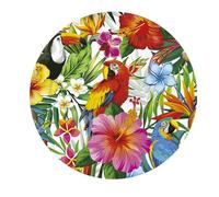 FIESTAS GUIRCA | 6 Assiettes Jetables Hawaii (23 cm) - Décoration de Table pour Fêtes de Graduation et Célébrations Hawaïennes - Idéal pour Événements d'Été et Fêtes à Thème - Multicolore
