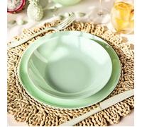6 assiettes creuses 20 cm Diwali Paradise Green