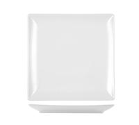 6 Assiettes En Grès Boston Blanc Pi 24x24 H&H