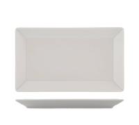 6 Assiettes En Grès Osaka Tortora Rectangulaire 25x15 Marron H&H