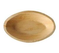 6 assiettes ovales 18cm palmier biodegradables - papstar 87864 Gris G