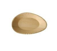 6 ASSIETTES OVALES 26CM PALMIER BIODEGRADABLES