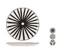 H&H Lot de 6 assiettes plates Havane 26 cm