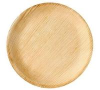 6 ASSIETTES RONDES 23CM PALMIER BIODEGRADABLES