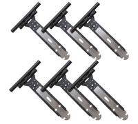 6 Attaches Volet Roulant 155mm En Acier Pour Lame PVC Et Aluminium Blanc | Ressort Suspension Store, Accroche Tablier Électrique, Compatible Axe Motorisé Ou Manuel, Stabilité Système Enrouleur