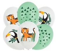 6 BALLONS LATEX SAFARI NATURE SAUVAGE 27.5CM